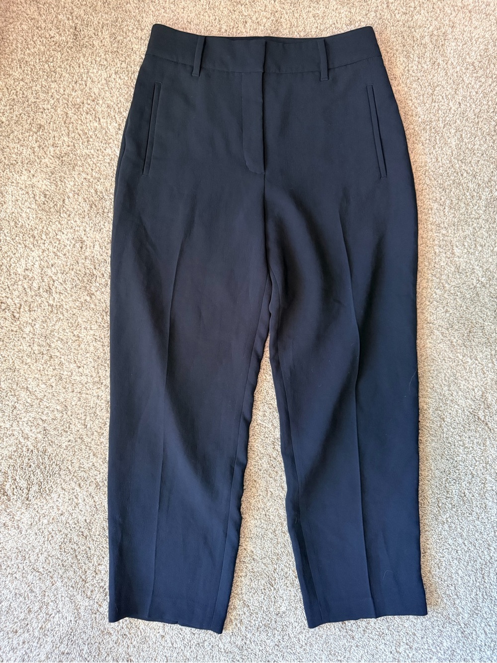 GT-0124 Wilfred Black Tailored High-Rise Trousers